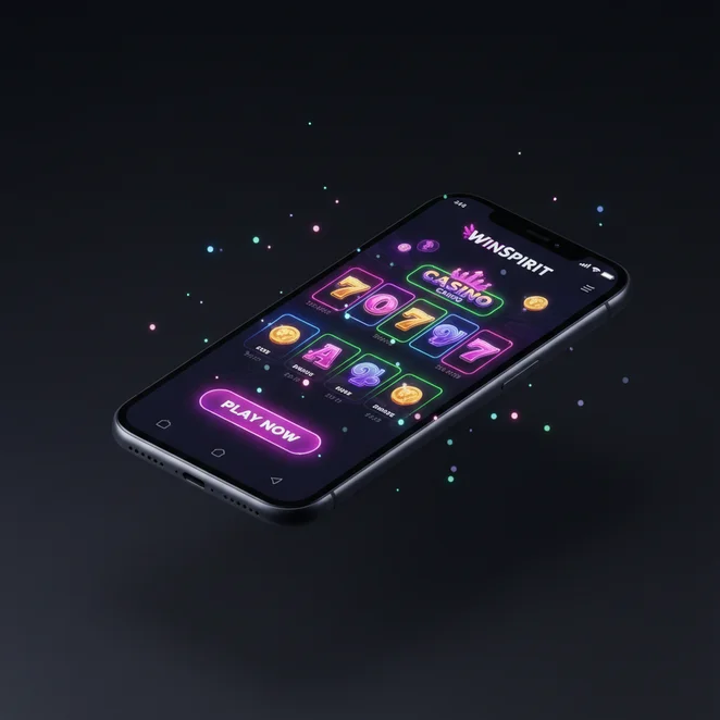 WinSpirit Casino App Mockup